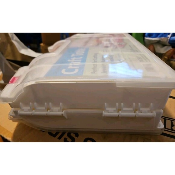 Darice Double Sided Winged Craft Organizer 15" Adjustable Storage New Damaged - Picture 7 of 7